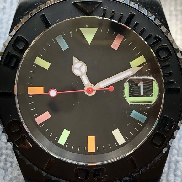 EUC 40mm Parnis Automatic PVD S/S Case Colorful Dial - Picture 2 of 7